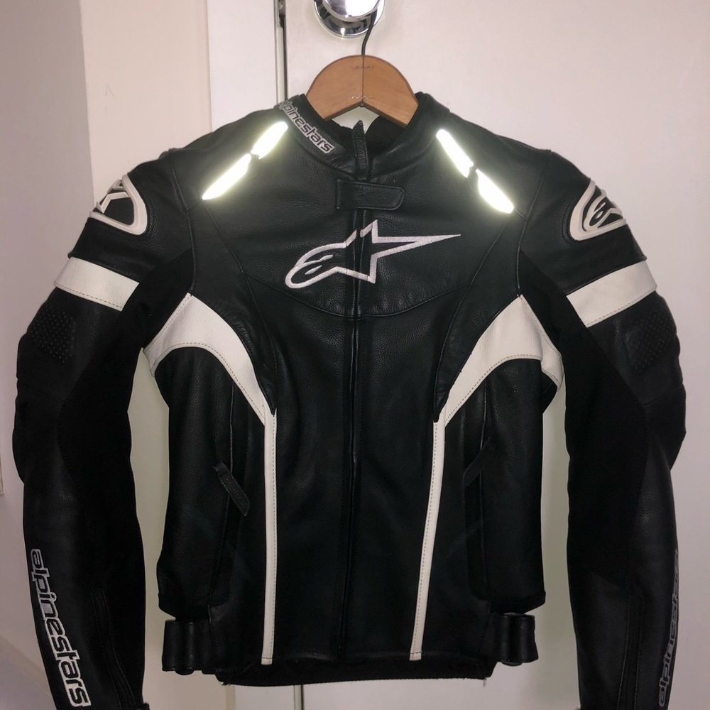 Women’s Alpinestars Black and White Racing Jacket